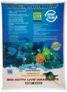 Nature's Ocean No.0 Bio-Activ Live Aragonite Live Sand for Aquarium
