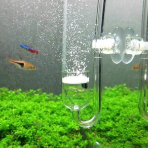 Yagote CO2 Glass Aquarium Supply Accessories CO2 Diffuser CO2 Drop Checker CO2 Bubble Counter Check Valve for Aquarium Planted Tank