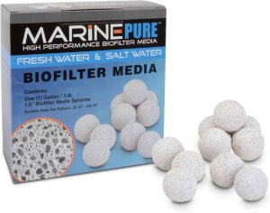 CerMedia MarinePure 1.5-Inch Sphere Bio-Filter Media for Marine and Freshwater Aquariums
